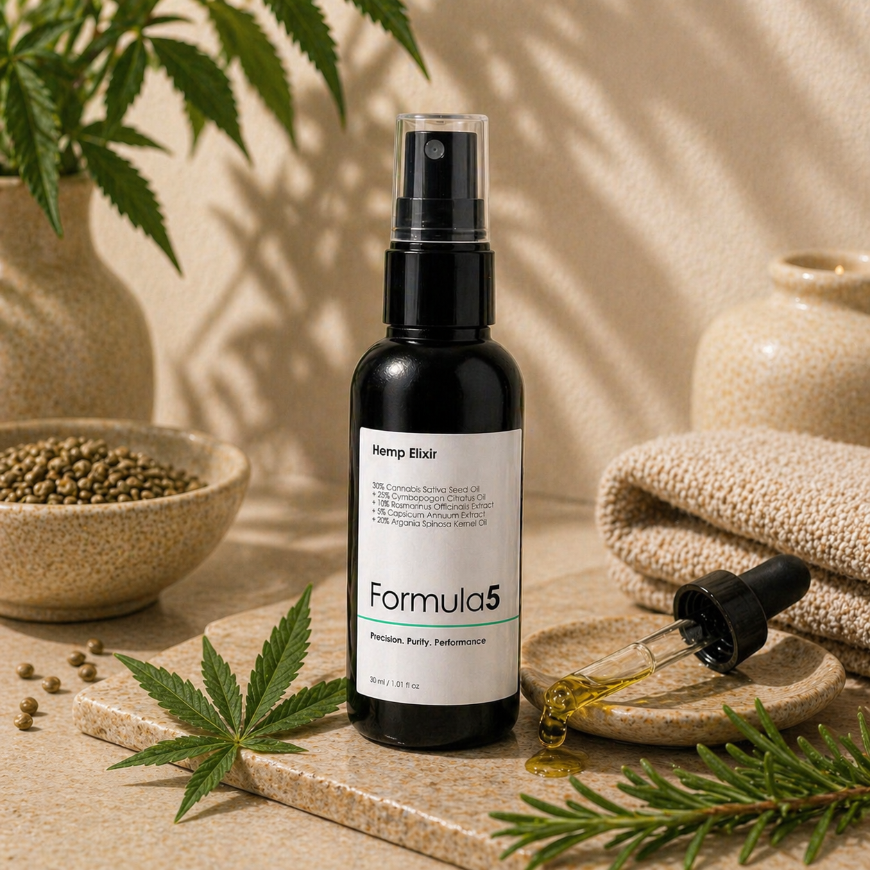 Multi-Boost Oil 30% Cannabis Sativa Seed Oil