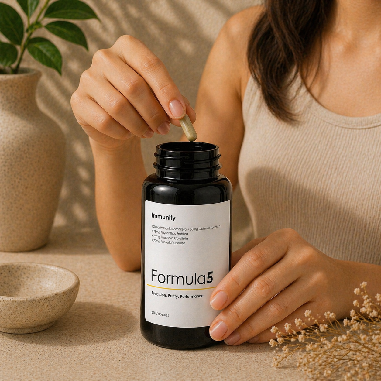 Immune+ Herbal Complex 100mg Withania Somnifera