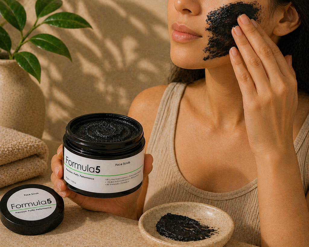 Exfoliating Coffee Face Scrub 15% Coffea Arabica Extract