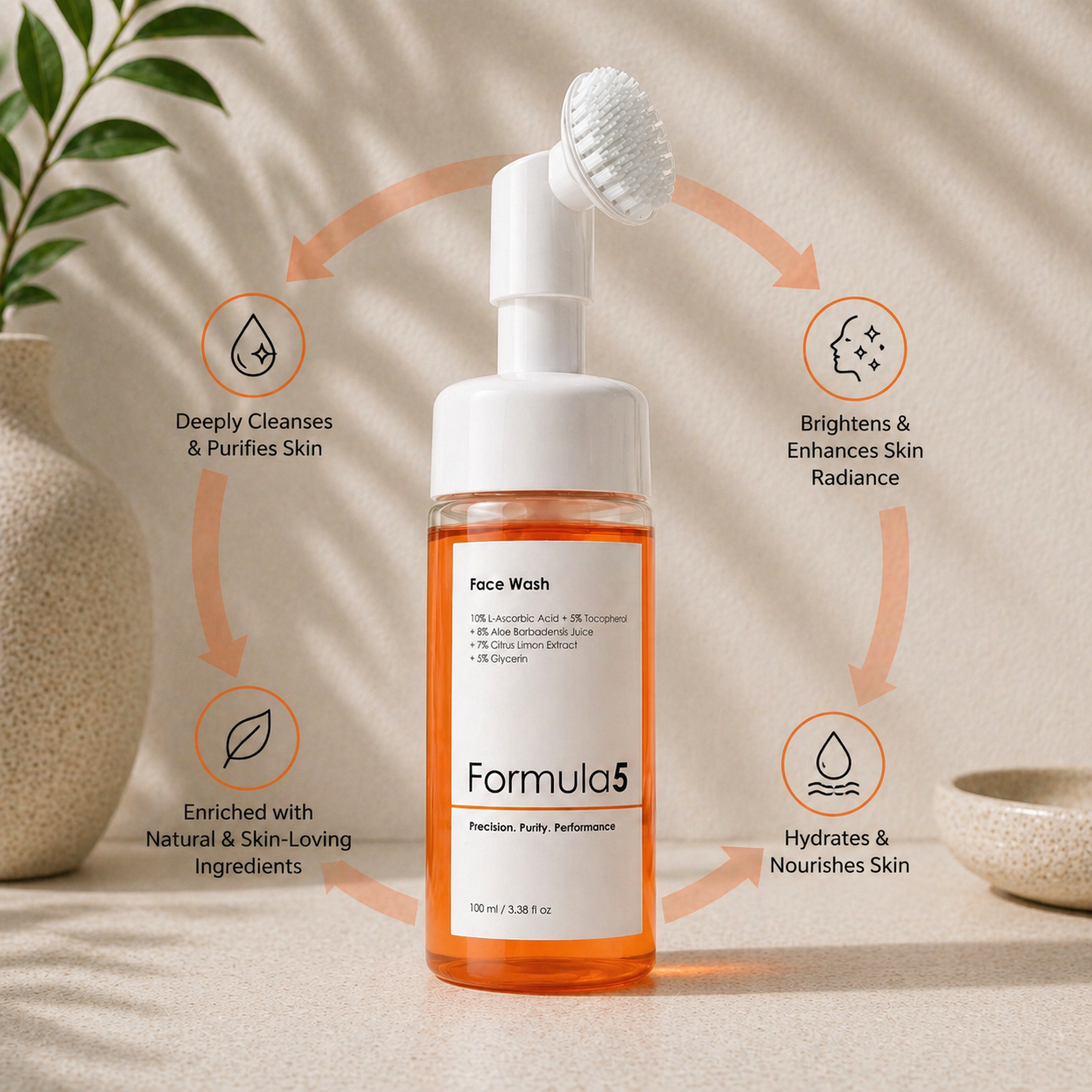 Glow Boost Face Wash 10% Vitamin C